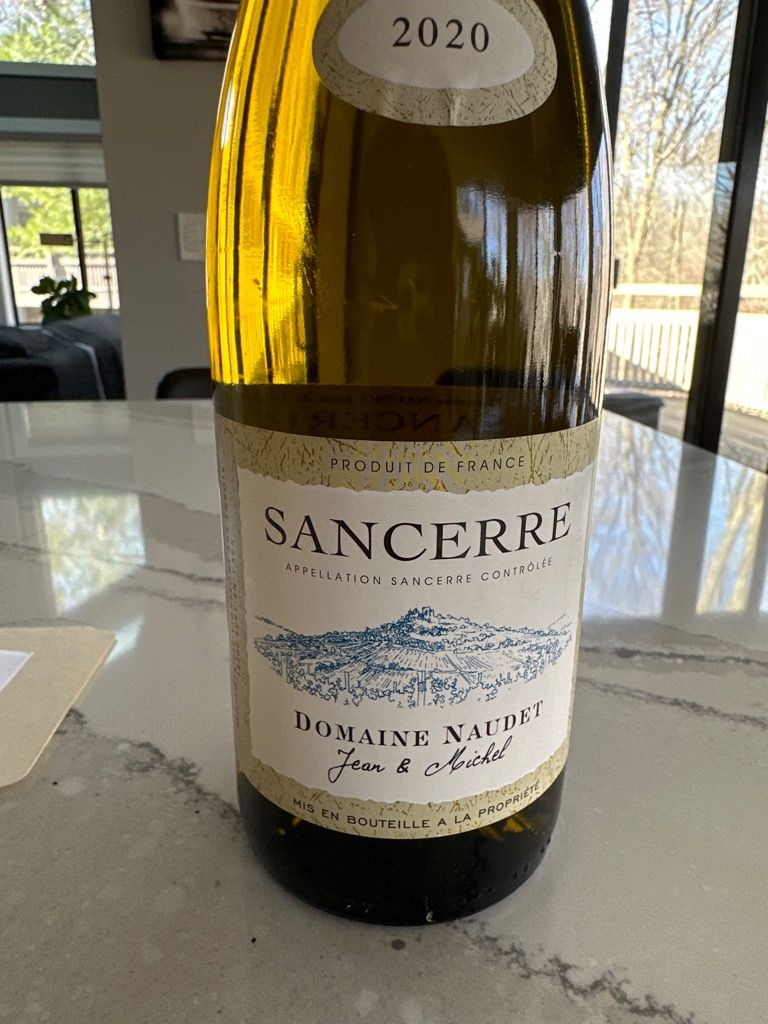 2020 Domaine Naudet Sancerre, France, Loire Valley, Upper Loire