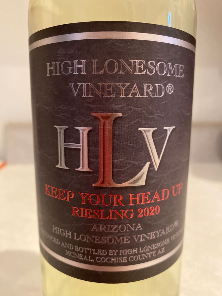 2020 High Lonesome Vineyard Riesling High Lonesome Vineyard, USA ...