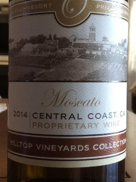 2014 Blue Canyon Moscato Hilltop Vineyards Collection USA California 