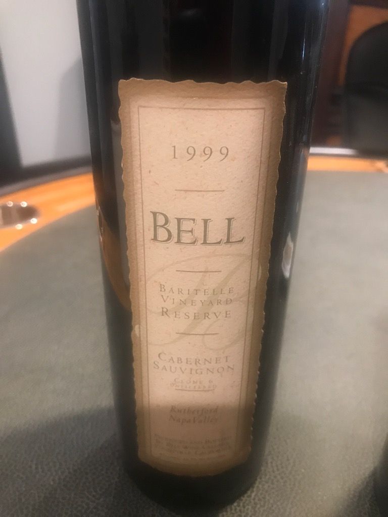 1999 Bell Wine Cellars Sauvignon Jackson Clone Baritelle, USA