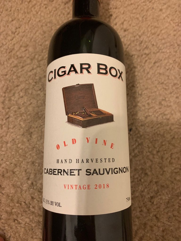 2019 Cigar Box Cabernet Sauvignon Old Vine Chile Maipo Valley Cellartracker 8478