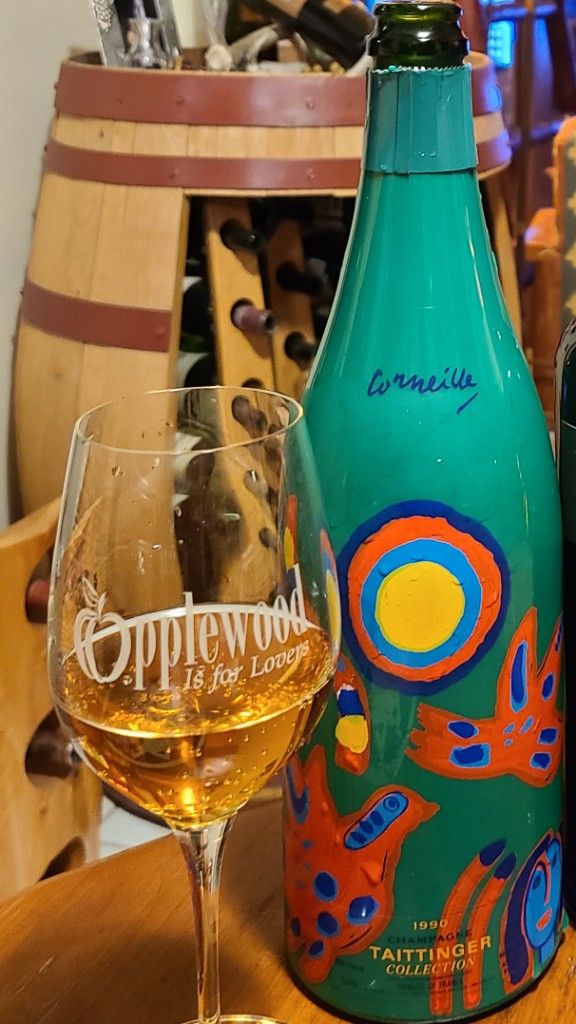 特別セーフ Champagne Taittinger 1990 Artist Corneille Collection ワイン