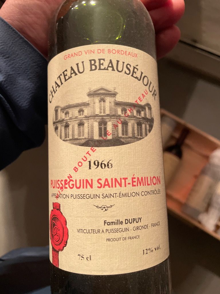 1966 Château Beauséjour (Puisseguin-St. Émilion) Cuvée Petit