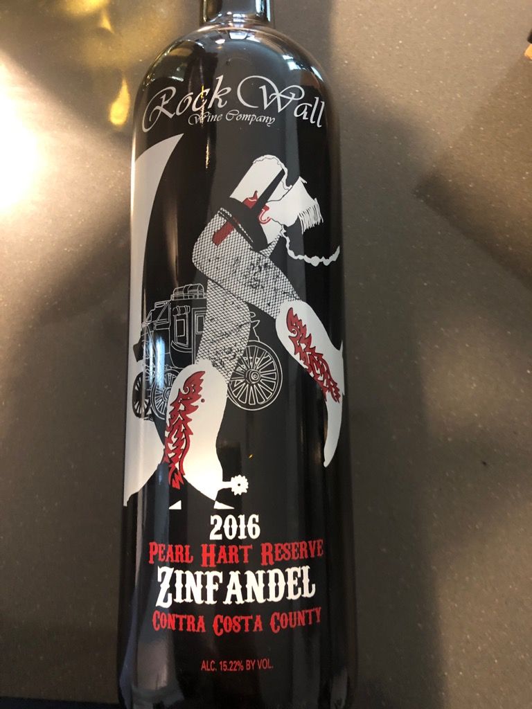 2016 Rock Wall Wine Co. Zinfandel Pearl Hart Reserve, USA, California