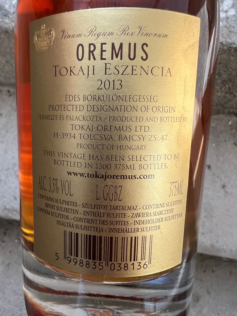 1975 Oremus Tokaji Eszencia - CellarTracker