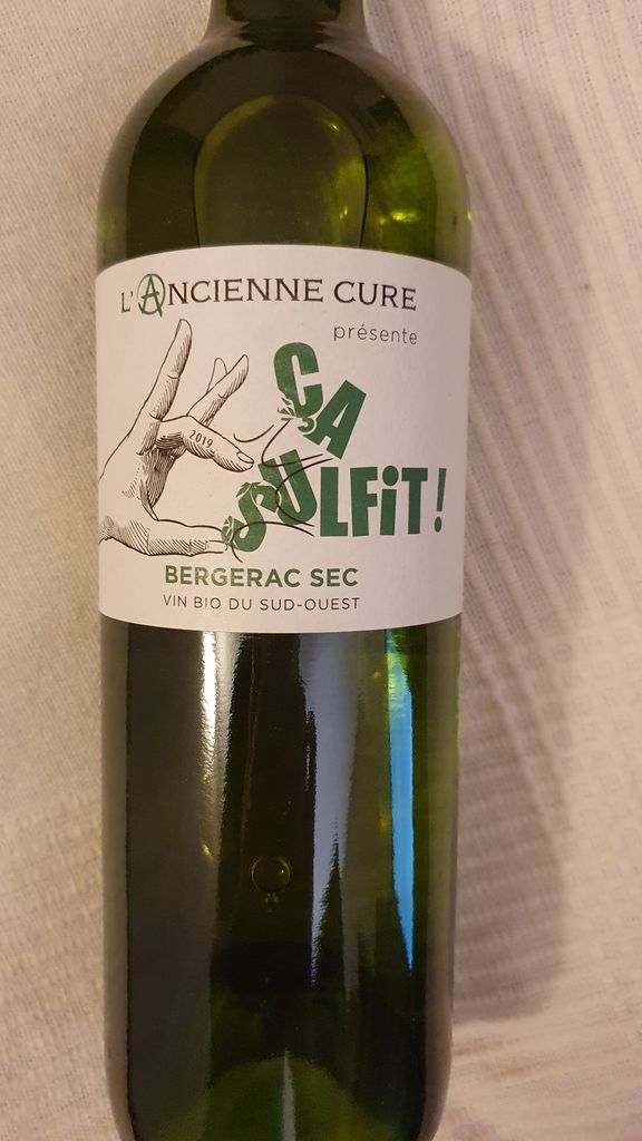 2019 Domaine de l'Ancienne Cure Bergerac Sec Ça Sulfit!, France