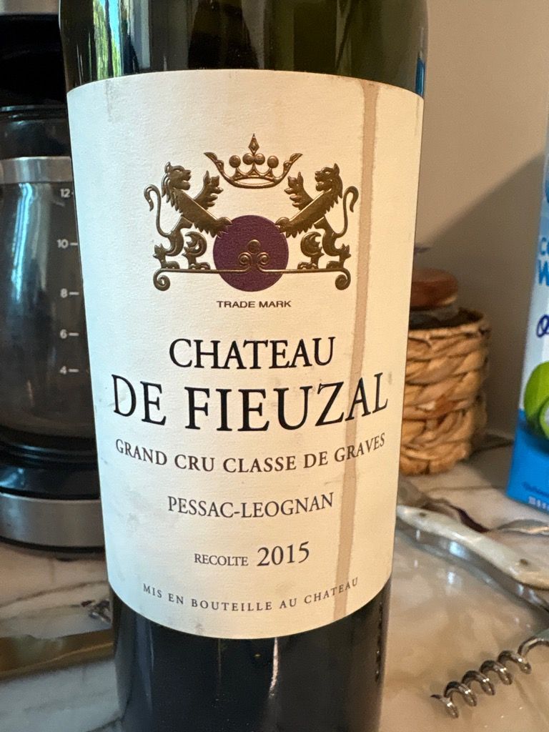 2015 Château de Fieuzal - CellarTracker