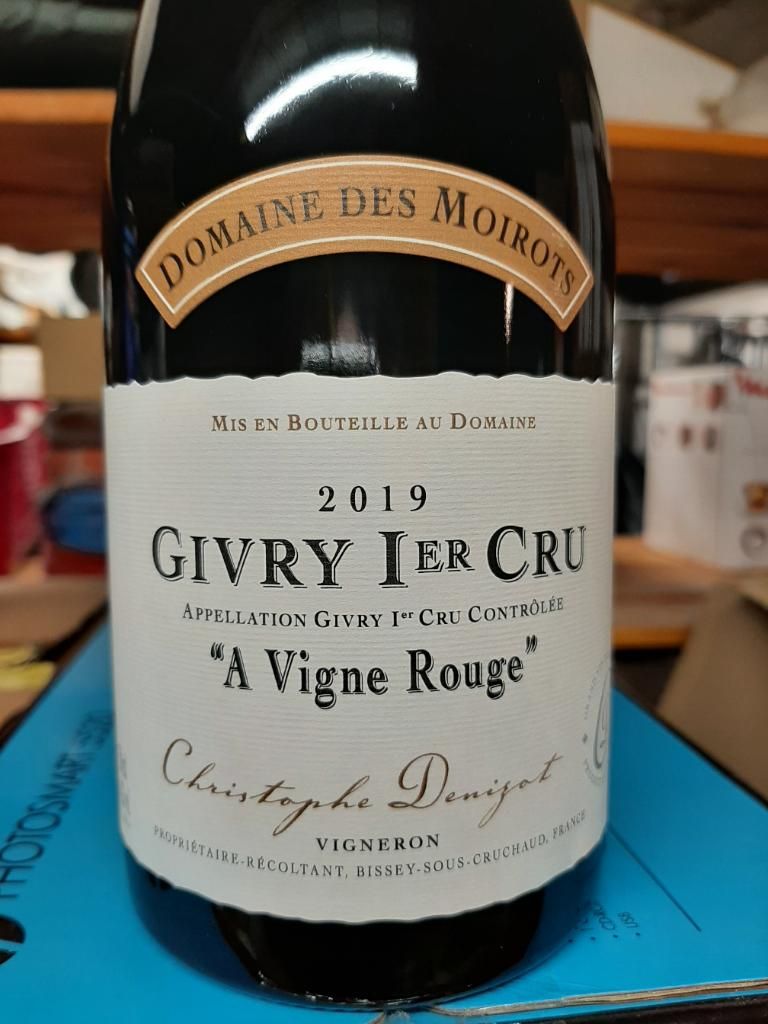 2019 Domaine des Moirots Givry 1er Cru A Vigne Rouge, France, Burgundy ...