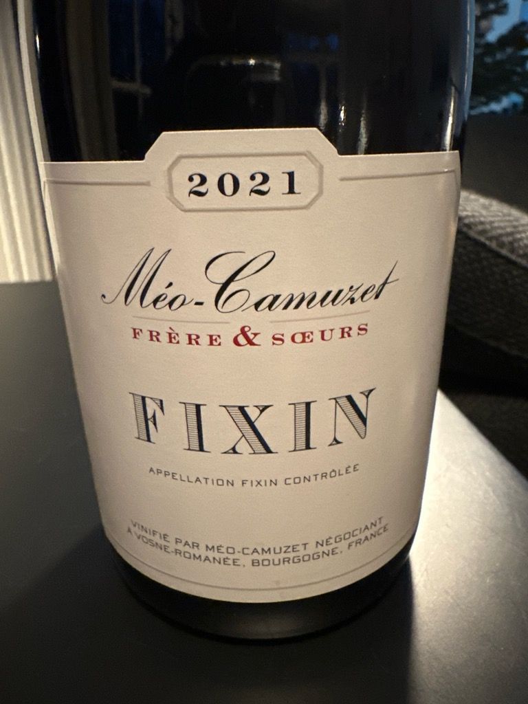 2021 Méo-Camuzet Frère et Sœurs Fixin - CellarTracker