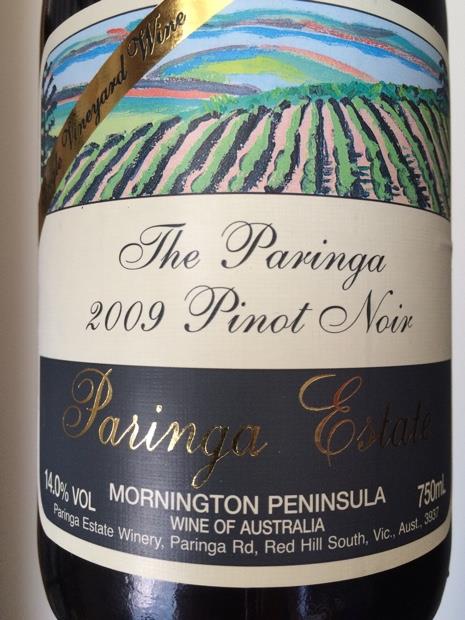 2009 Paringa Estate Pinot Noir The Paringa Single Vineyard, Australia ...
