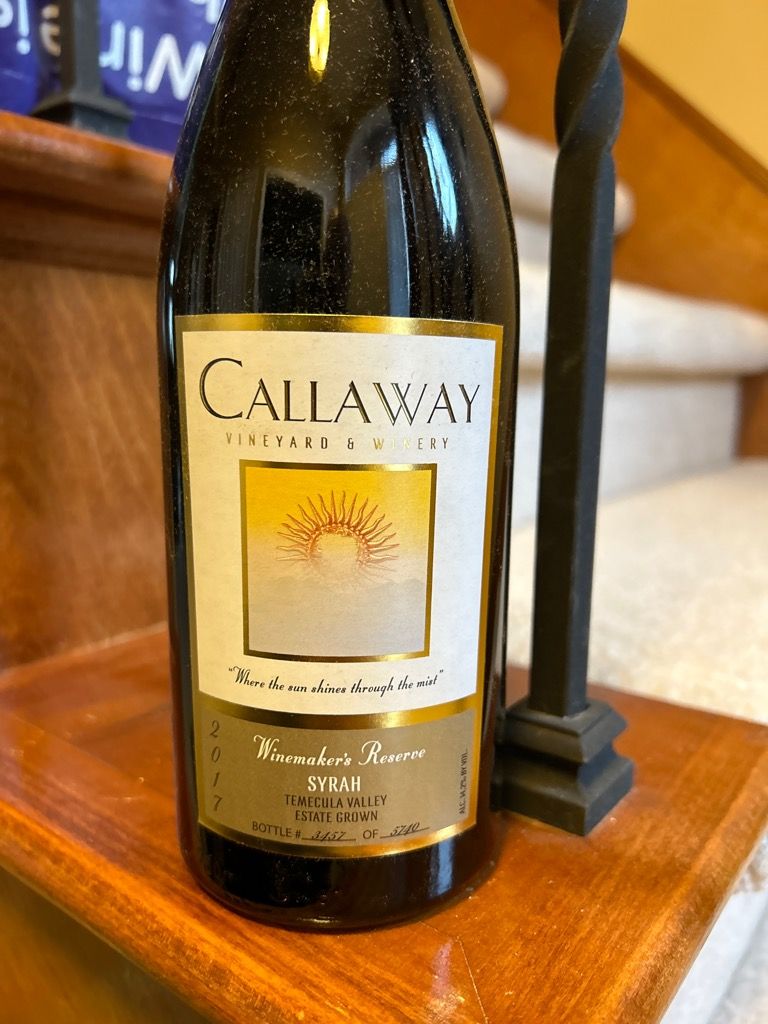 2017 Callaway Vineyard & Winery Syrah Winemaker's Reserve