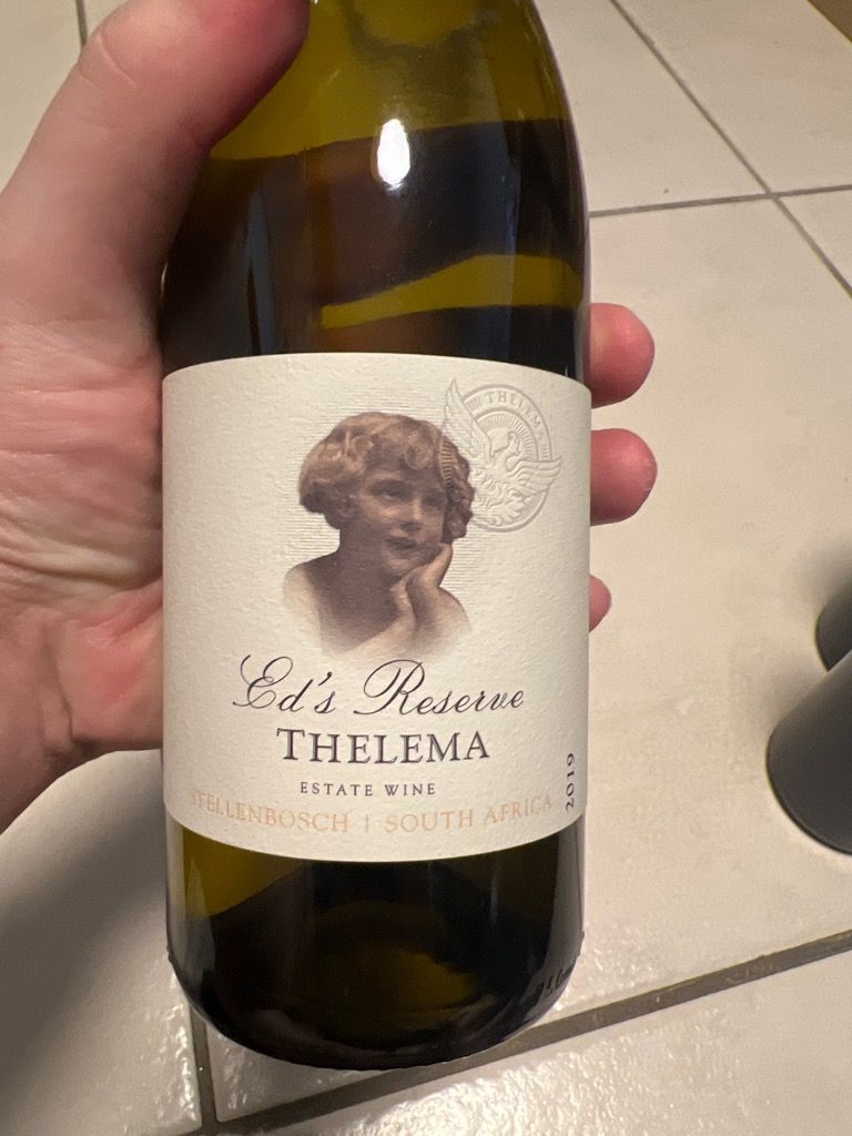 2019 Thelema Chardonnay Ed's Reserve, South Africa, Coastal Region ...