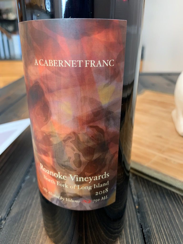 2018 Roanoke Vineyards Franc, USA, New York, Long Island