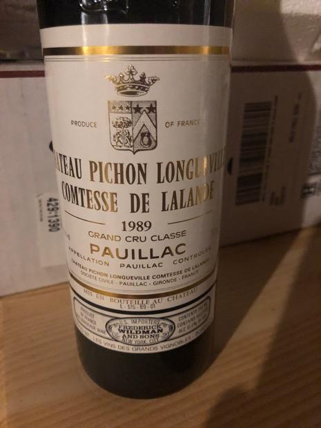 1989 Château Pichon Longueville Comtesse de Lalande - CellarTracker