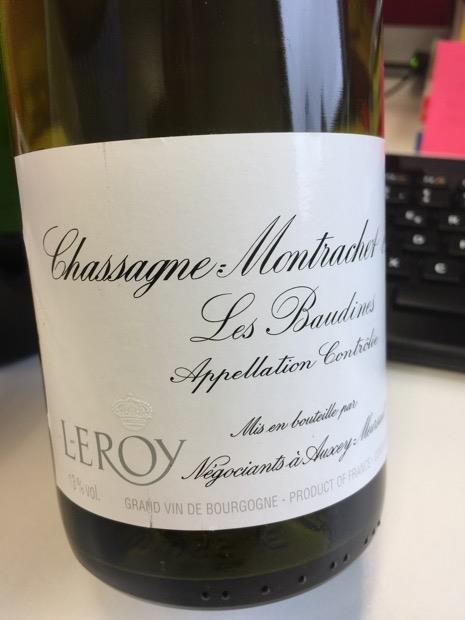 2009年Marsannay Banc Leroy 2009 Maison Leroy Chassagne-Montrachet 1er Cru Les Baudines