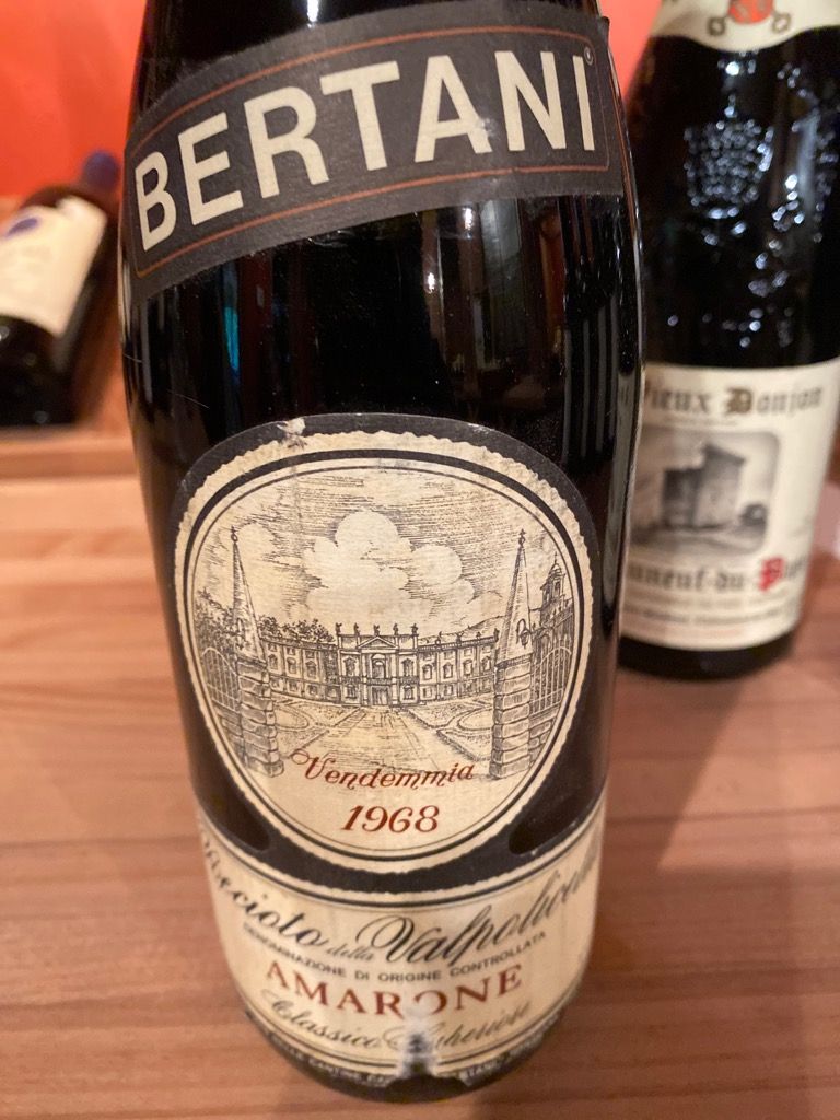 1968 Bertani Recioto della Valpolicella Classico Superiore