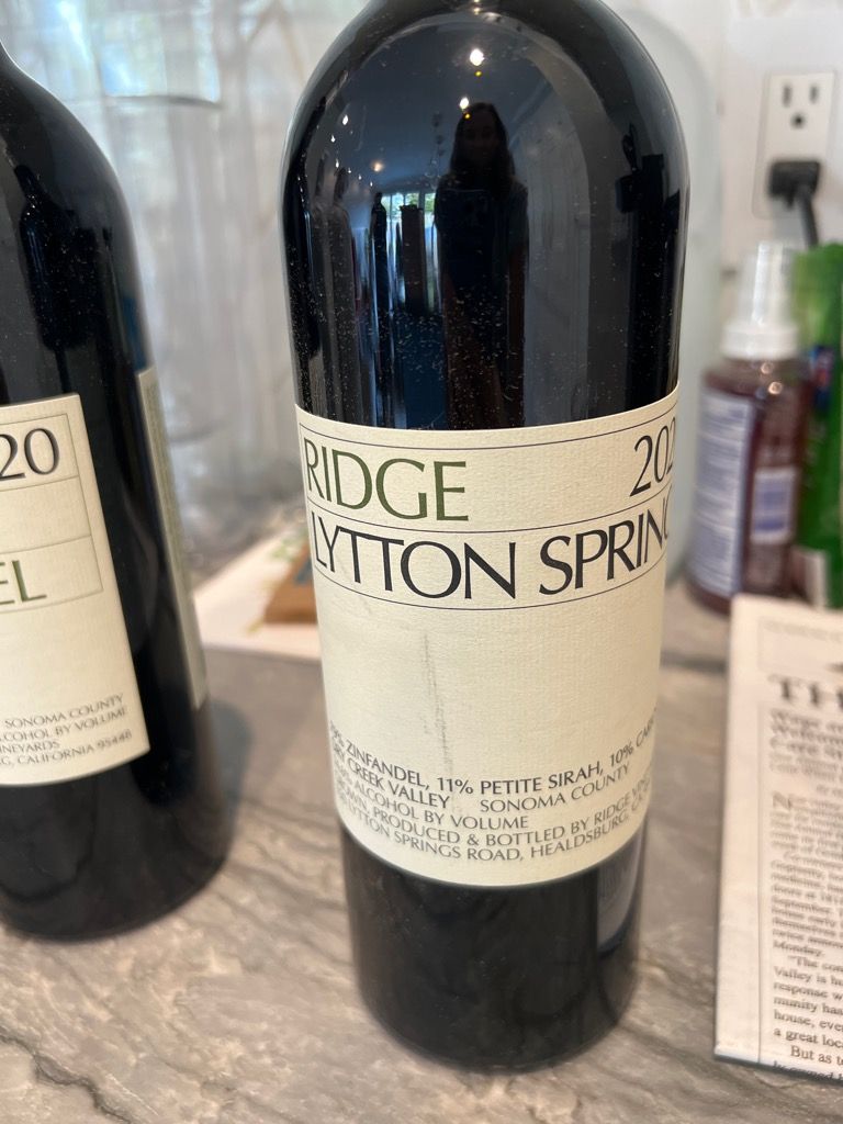 2021 Ridge Lytton Springs - CellarTracker