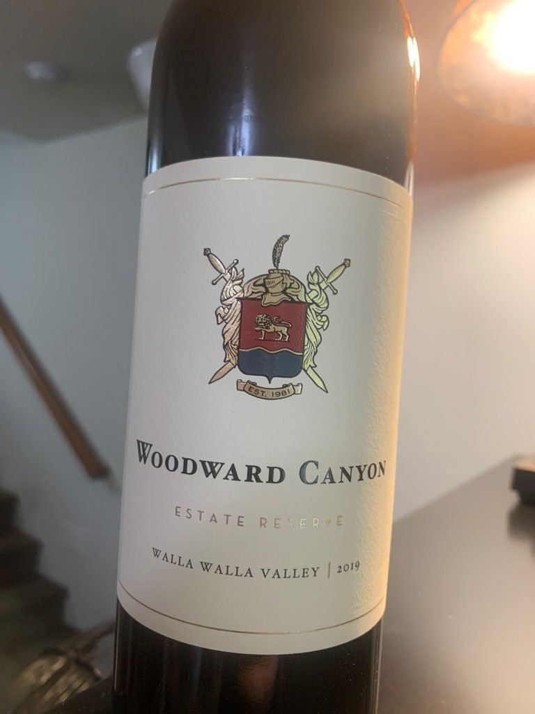 2019 Woodward Canyon Estate Reserve Usa Washington Columbia Valley