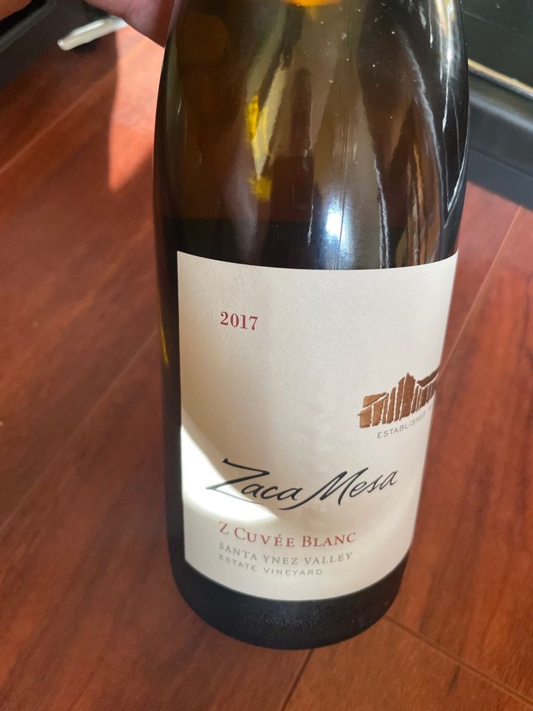 2018 Zaca Mesa Z Cuvée Blanc Estate Vineyard - CellarTracker