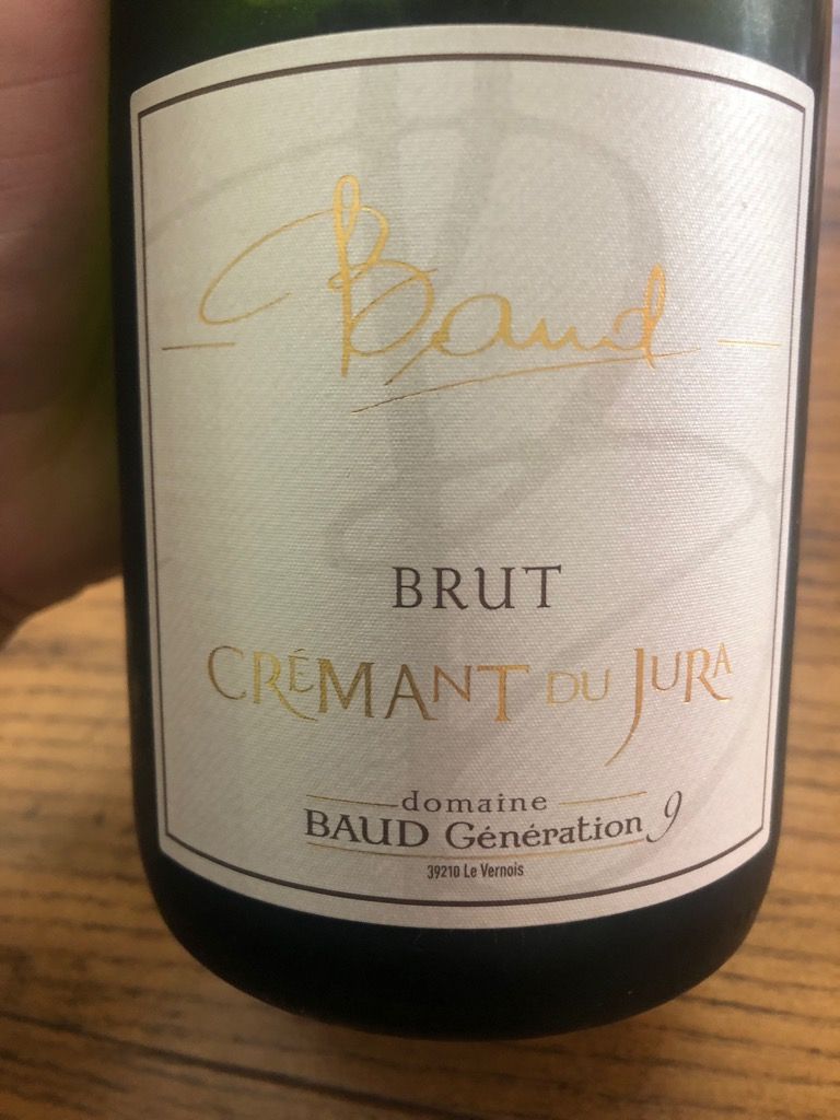 NV Domaine Baud Génération 9 Crémant du Jura Brut, France, Jura, Crémant du  Jura - CellarTracker