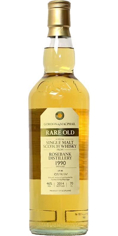 ウイスキー Gordon & MacPhail Rare Old Rosebank 1990 1990 Rosebank 14 Year Old Gordon & MacPhail Rare Old (bottled 2014