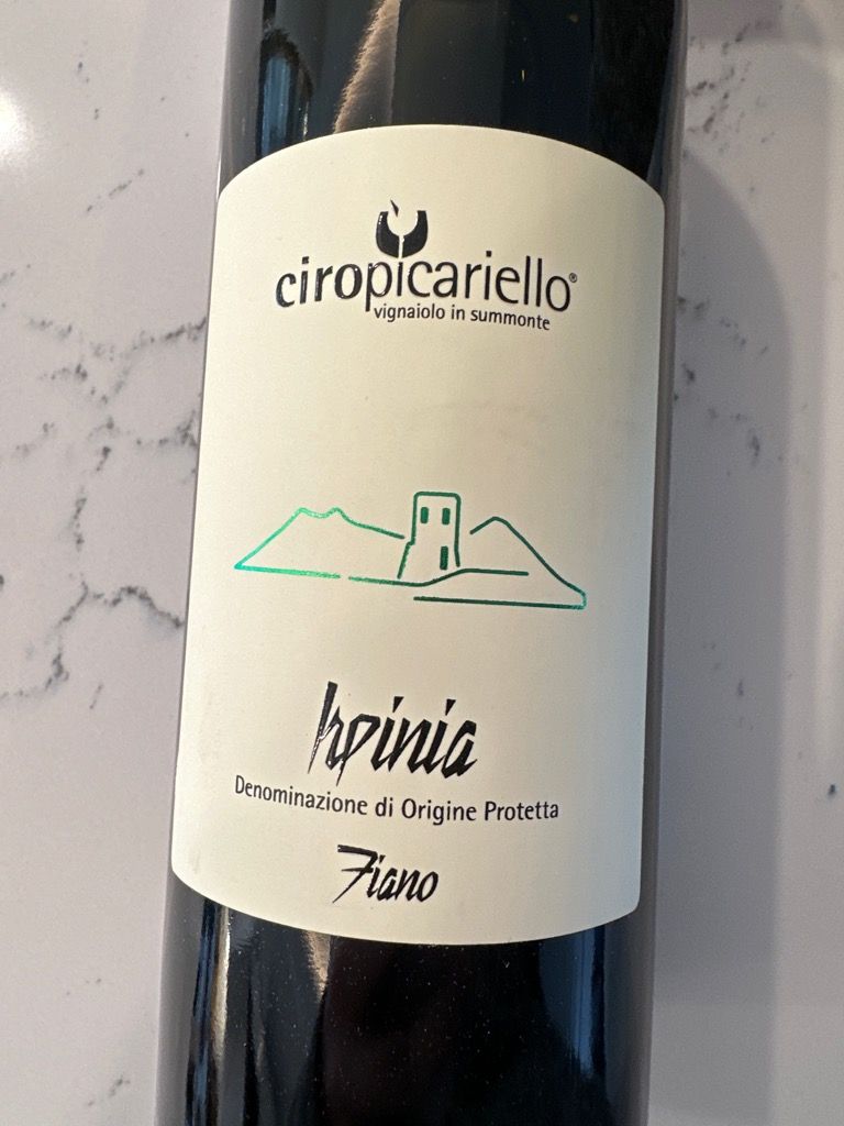 2020 Ciro Picariello Irpinia CellarTracker