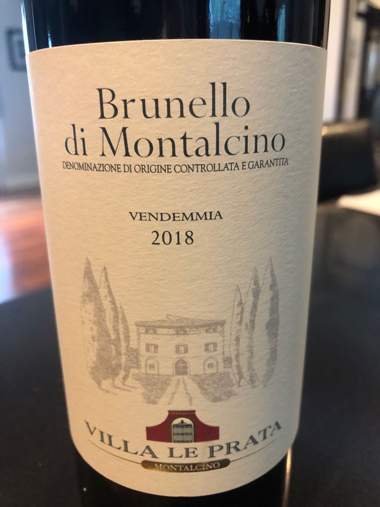 2018 Villa Le Prata Brunello di Montalcino, Italy, Tuscany, Montalcino ...