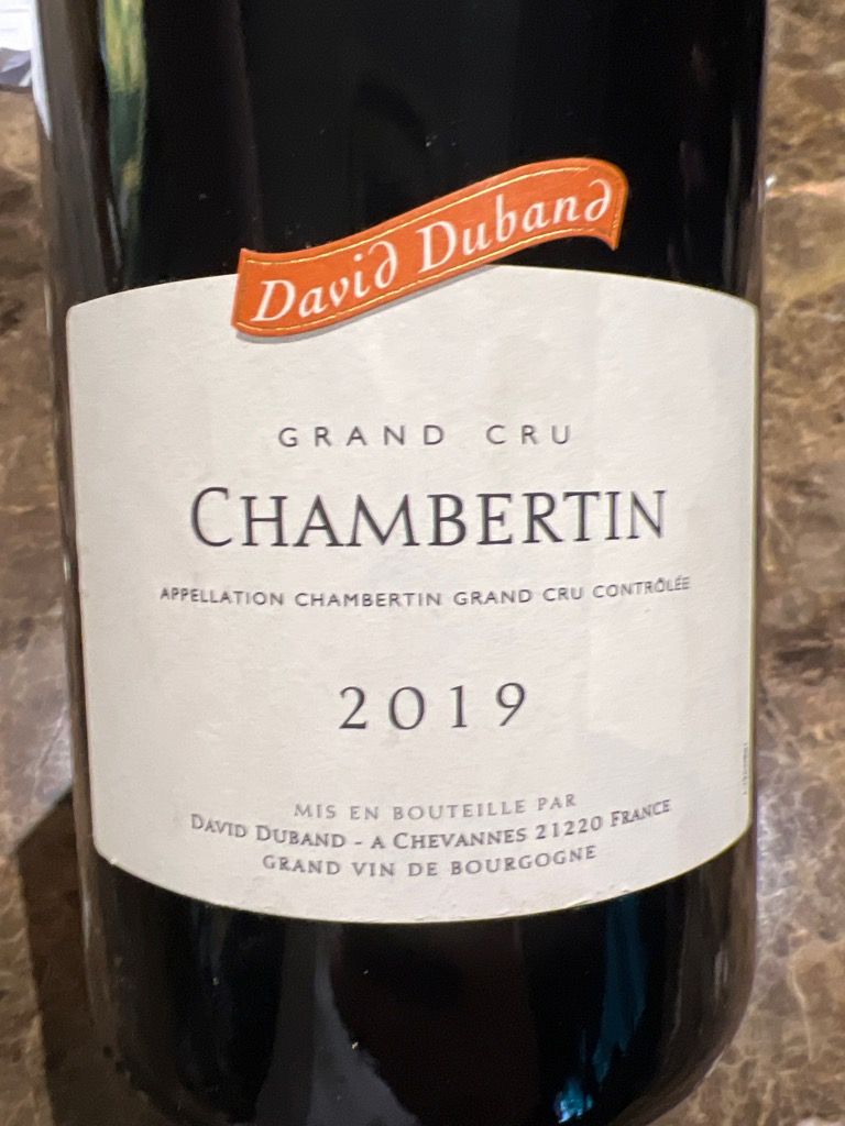 2019 David Duband Charmes-Chambertin - CellarTracker