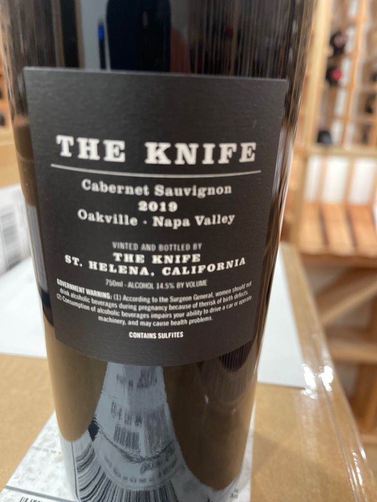 2019 The Knife Sauvignon, USA, California, Napa Valley