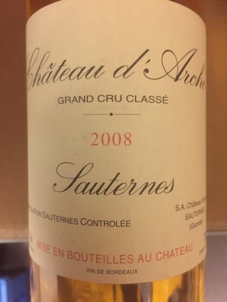 2003 Ch teau d Arche Sauternes CellarTracker