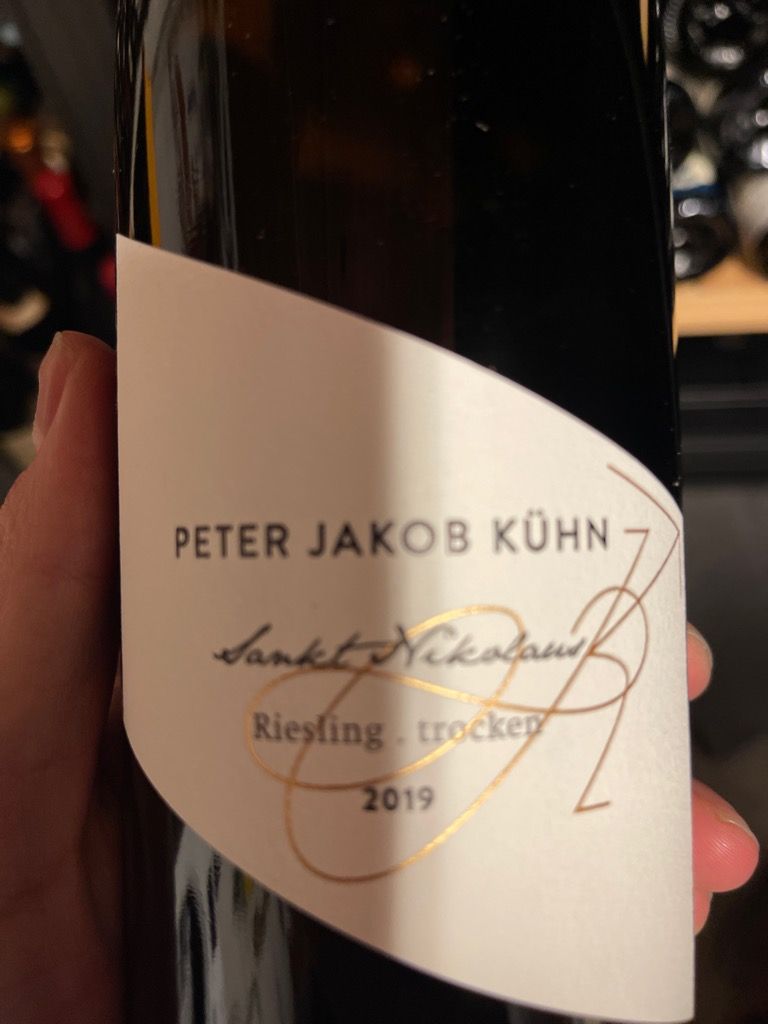 2019 Peter Jakob Kühn Riesling Sankt Nikolaus Trocken, Germany ...