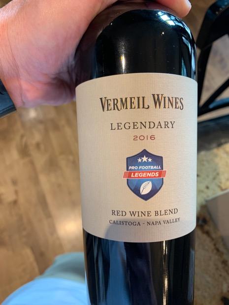 2016 Vermeil Wines Legendary, USA, California, Napa Valley, Calistoga ...