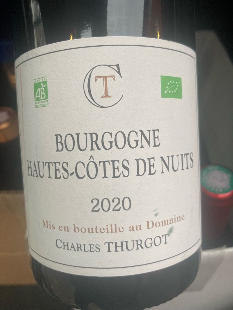 2019 Charles Thurgot Bourgogne Hautes-Côtes de Nuits - CellarTracker