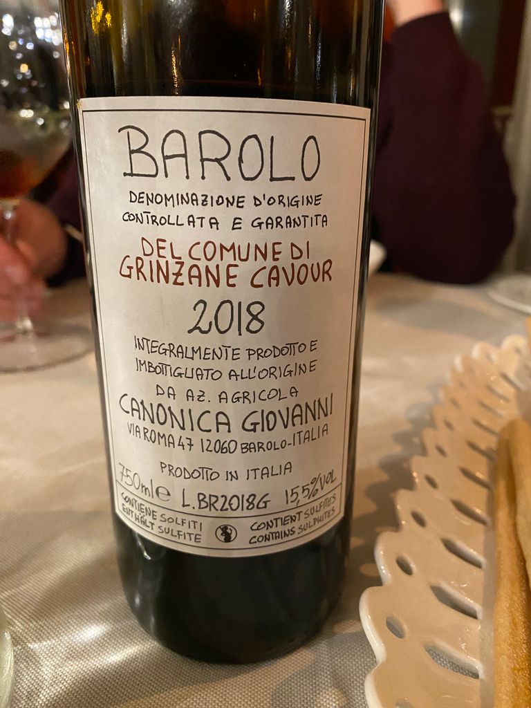 2018 Giovanni Canonica Barolo Grinzane Cavour - CellarTracker