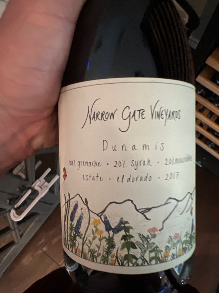 2018 Narrow Gate Vineyards "Dunamis", USA, California, Sierra Foothills