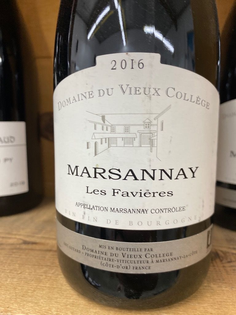 2020 Domaine du Vieux Collège Marsannay Les Favières, France, Burgundy, Côte de Nuits, Marsannay