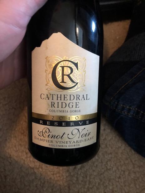 2010 Cathedral Ridge Pinot Noir Dampier, USA, Oregon/Washington ...
