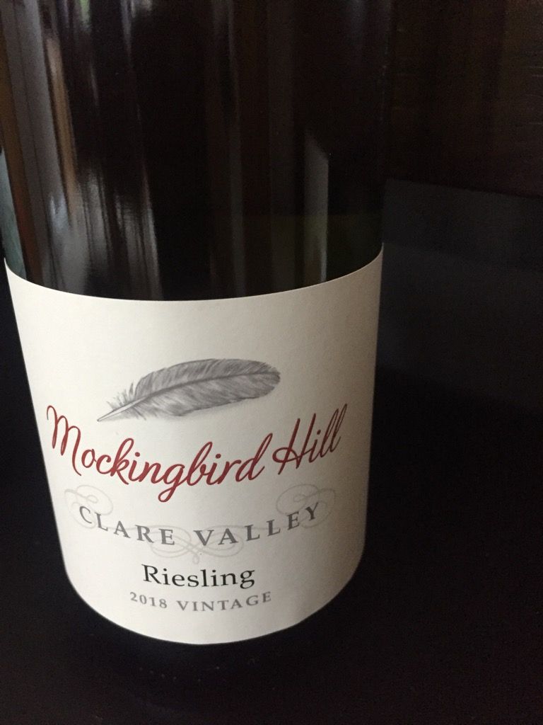 2018 Mockingbird Hill Winery Riesling, Australia, South Australia