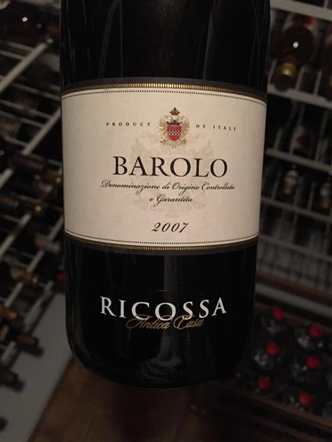 2006 Ricossa Barolo - CellarTracker
