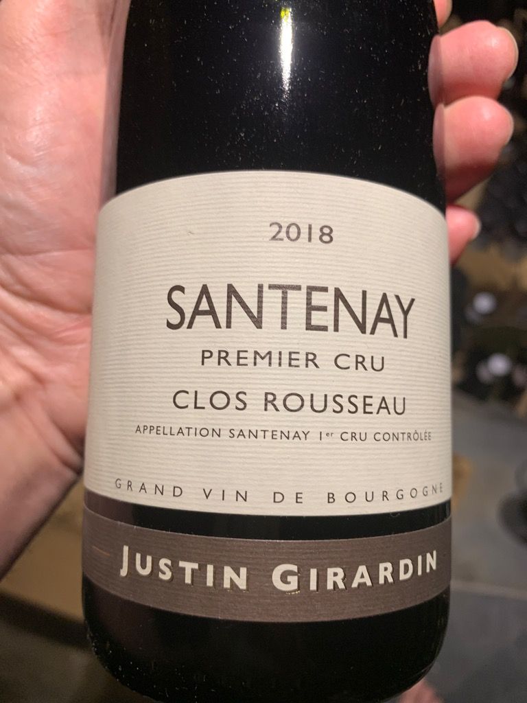 送料無料 ギフト 2018 Justin Rousseau Clos Cru 1er Santenay Girardin ワイン