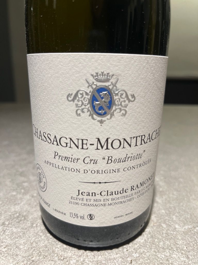 2017 Jean-Claude Ramonet Chassagne-Montrachet 1er Cru Boudriotte