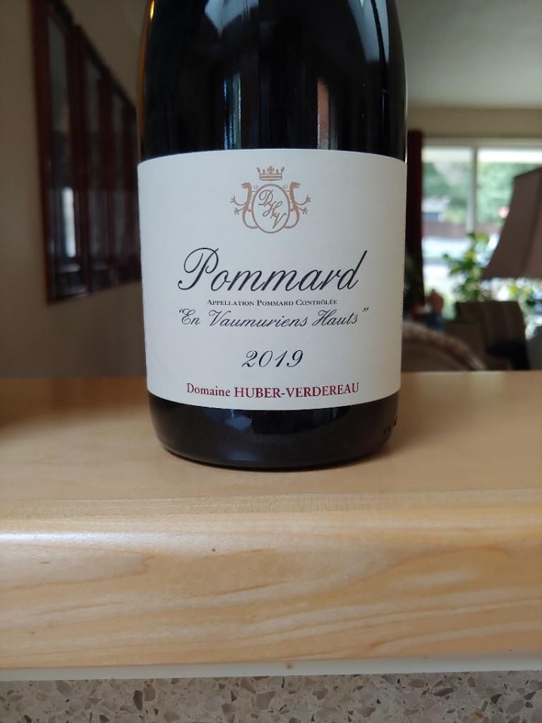 2020 Domaine Huber-Verdereau Pommard En Vaumuriens Hauts, France ...