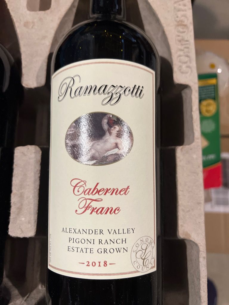 2018 Ramazzotti Wines Franc Pigoni Ranch, USA, California