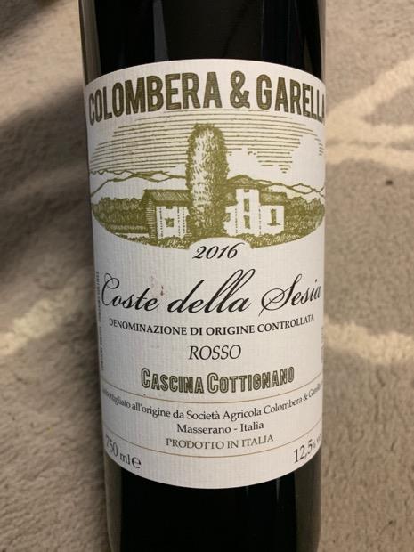 2016 Colombera & Garella Coste della Sesia Cascina Cottignano, Italy ...