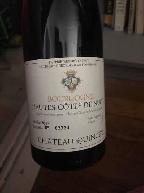 2009 Château de Quincey Bourgogne Hautes-Côtes de Nuits