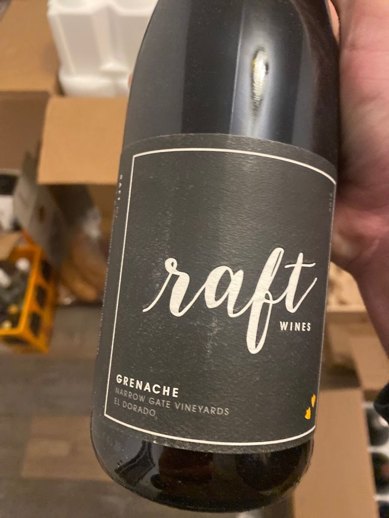 2018 Raft Wines Grenache Narrow Gate Vineyard, USA, California, Sierra ...