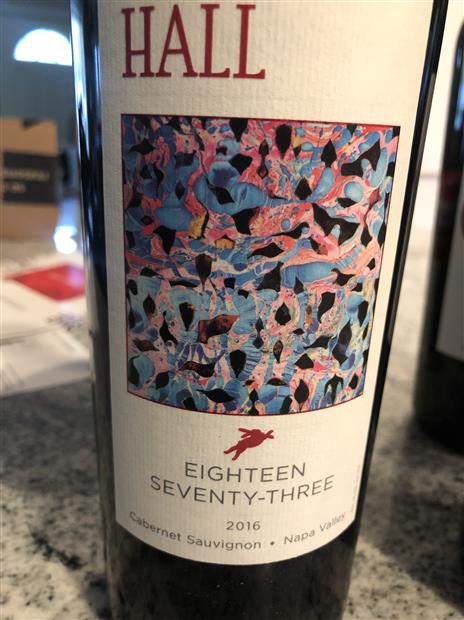 2016 Hall Cabernet Sauvignon Eighteen Seventy-Three Napa Valley, USA