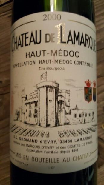 Chateau de Lamarque 2000 Haut-Médoc 赤ワイン