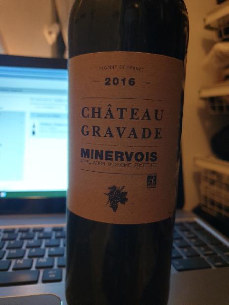 2016 Château Gravade Minervois Rouge, France, Languedoc Roussillon ...