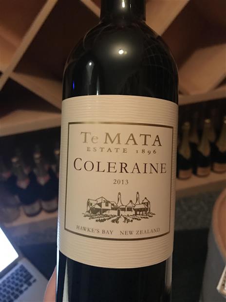 2017 Te Mata Estate Coleraine - CellarTracker